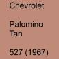 Preview: Chevrolet, Palomino Tan, 527 (1967).